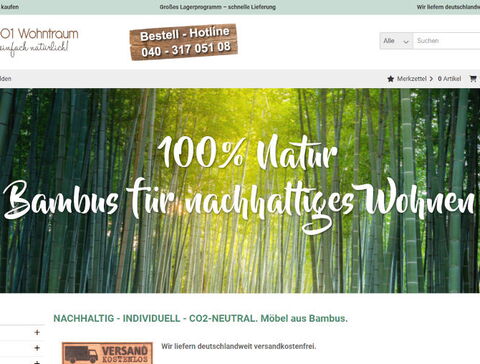 Screenshot von 1001wohntraum.de