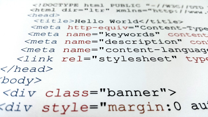 Quelltext mit den Head-Bereich der Meta-Tags