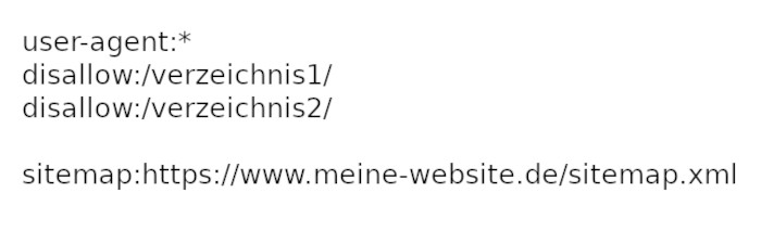 Beispiel einer robotx.txt